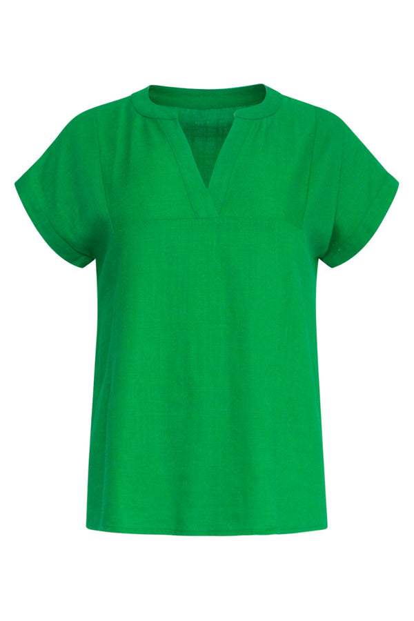 Smashed Lemon 24347 Ademende Zomer Top | Green