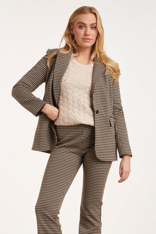 smashed lemon 24576 Diamantprint Blazer | Black-Sand