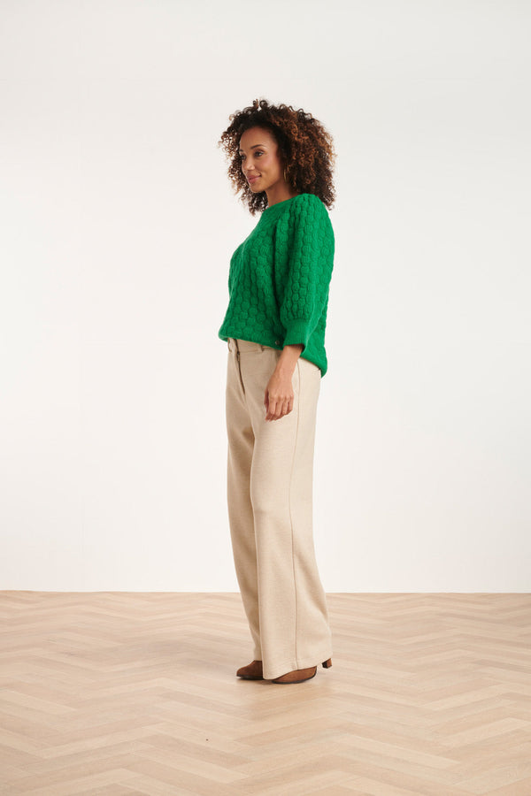 Smashed Lemon 24581 Wijde Pijpen Broek | Sand