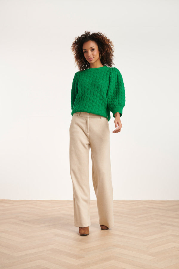 smashed lemon 24581 Wijde Pijpen Broek | Sand