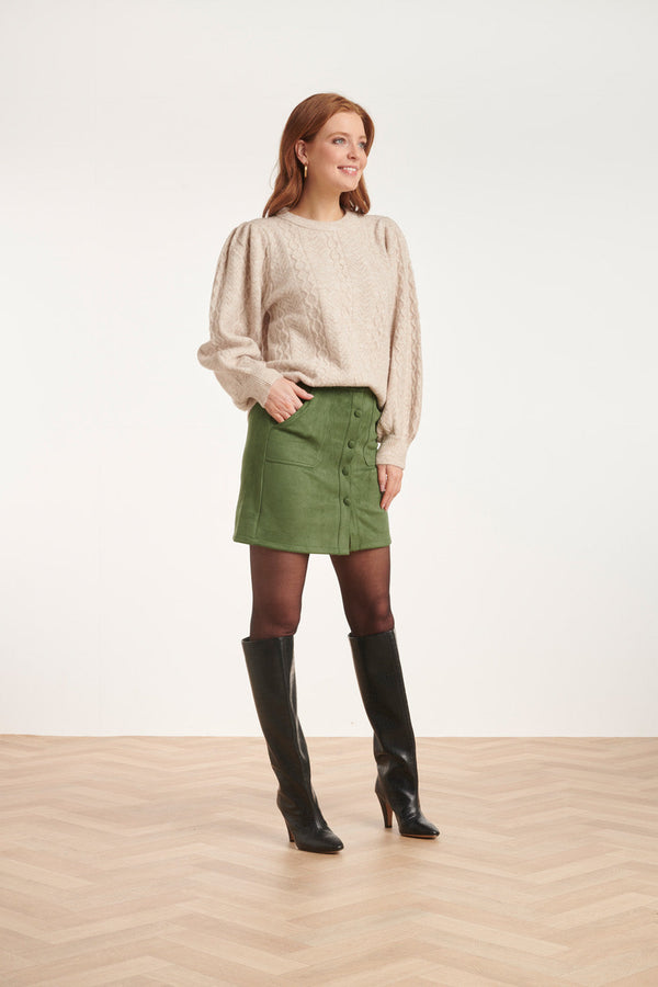 Smashed Lemon 24596 Suède Knooprokleger | Army Green