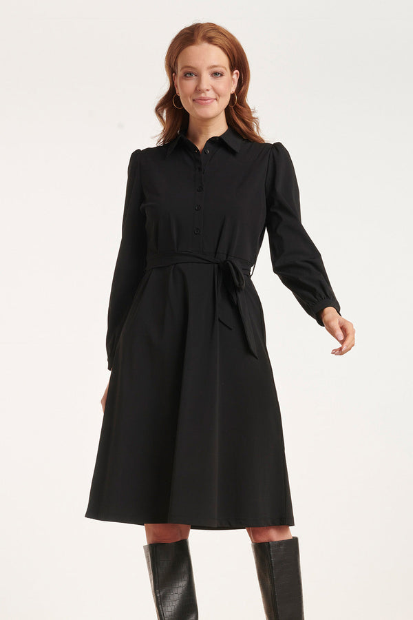 smashed lemon 24714 E Travel Kwaliteit Jurk | Black