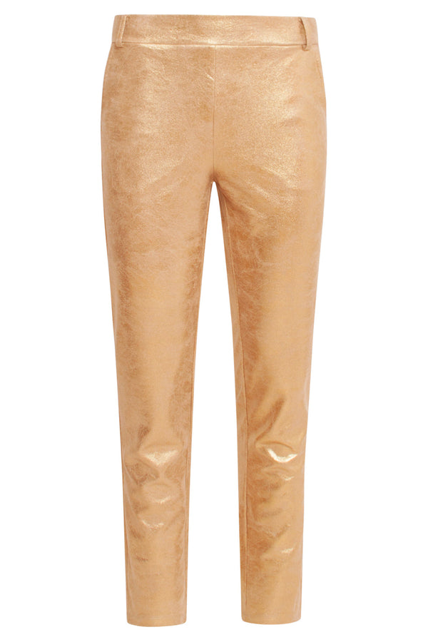 Smashed Lemon 24734 Suedine Broek | Gold