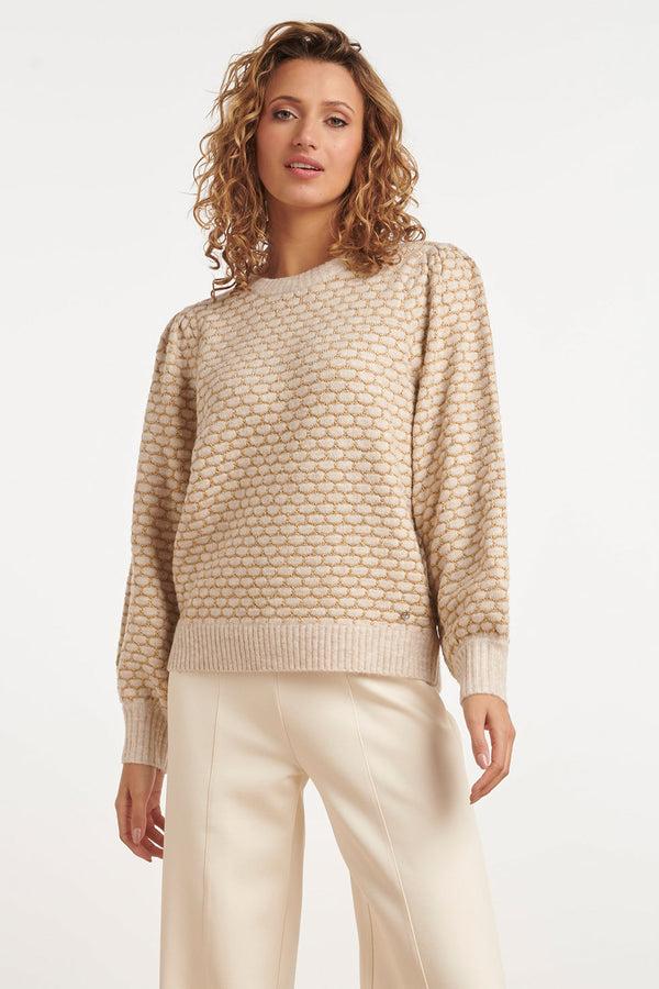smashed lemon 24785 Gebreid Trui | Sand-Gold