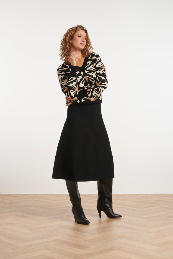Smashed Lemon 24787 E Gebreide Rok | Black