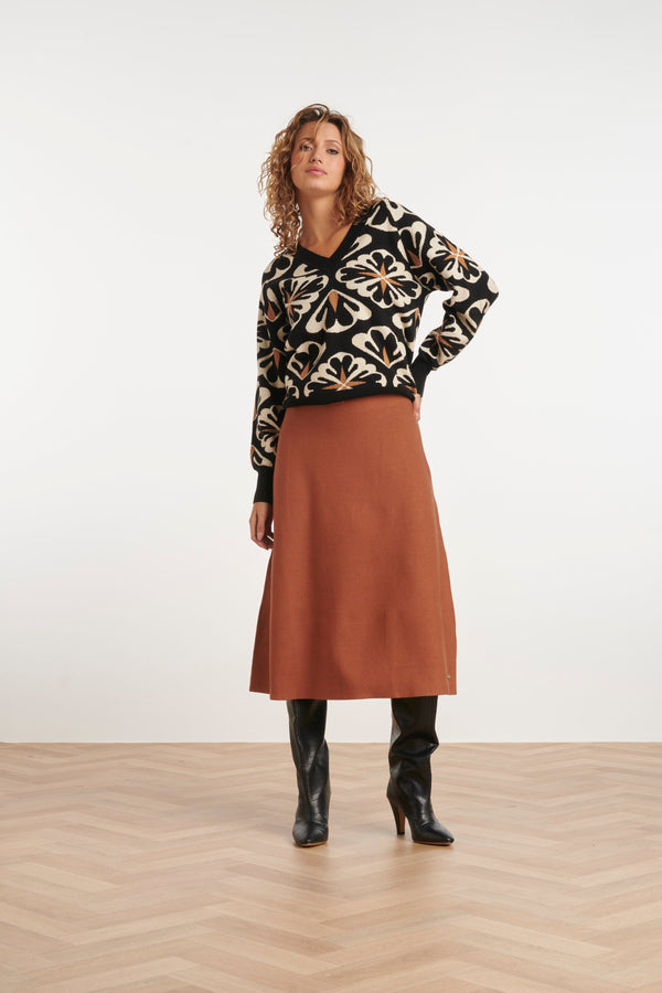 Smashed Lemon 24787 E Gebreide Rok | Brown