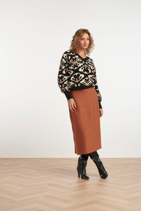 Smashed Lemon 24787 E Gebreide Rok | Brown