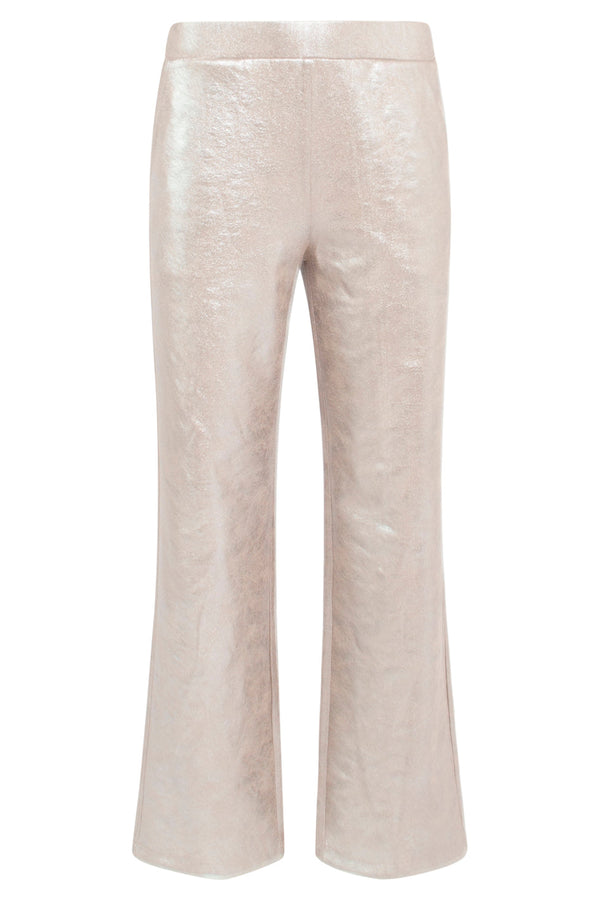 Smashed Lemon 24814 En Coated Suedine Broek | Silver