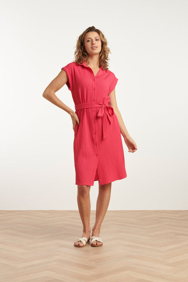 Smashed Lemon 25118 Crinkle Shirtjurk | Pink