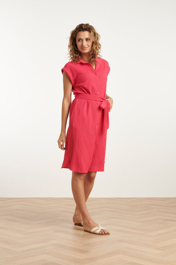 Smashed Lemon 25118 Crinkle Shirtjurk | Pink