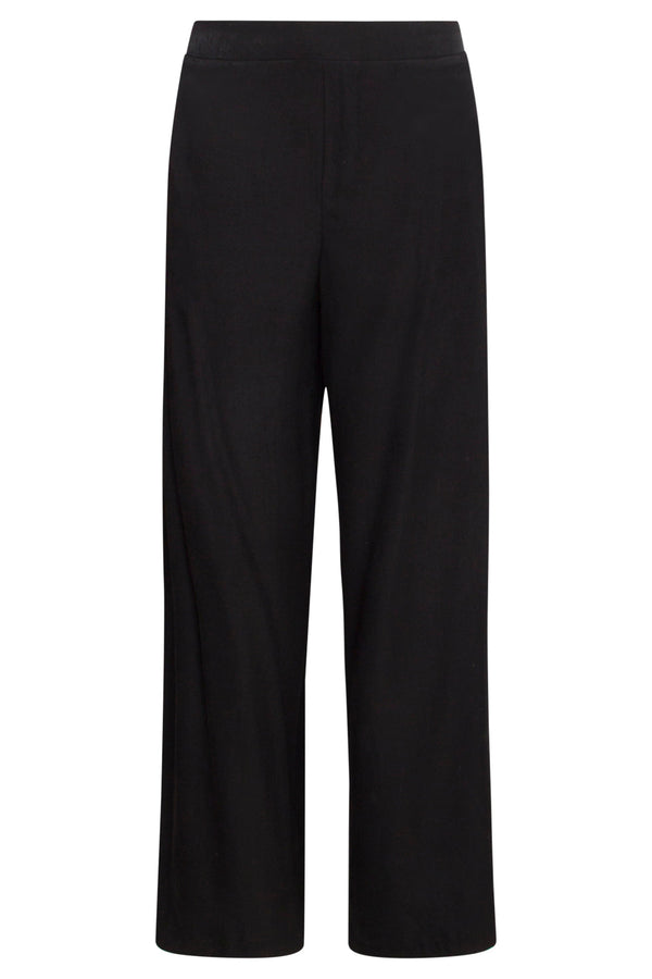 Smashed Lemon 25141 E Rayon Satin Broek | Black