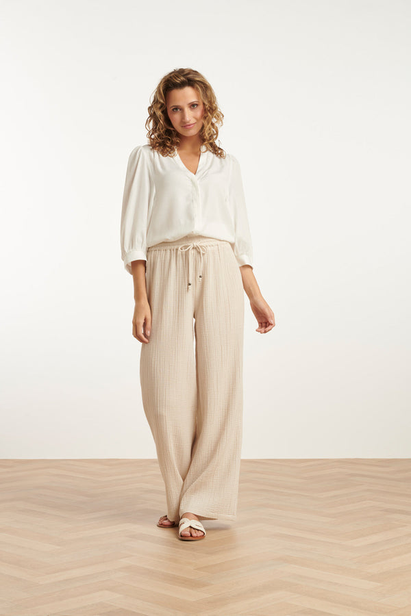 smashed lemon 25187 Katoenen Broek | White smashed lemon 25187 Katoenen Broek | White