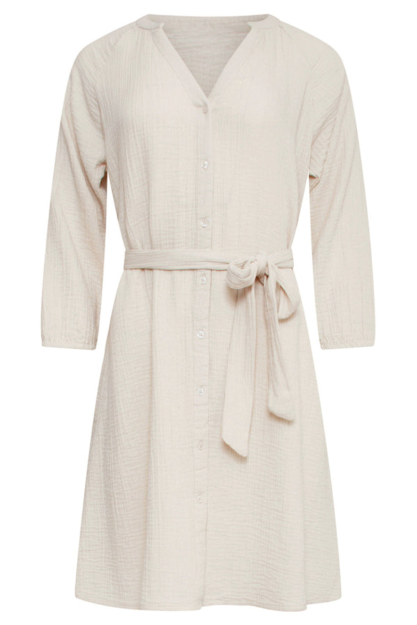 Smashed Lemon 25188 Katoenen Jurk | White