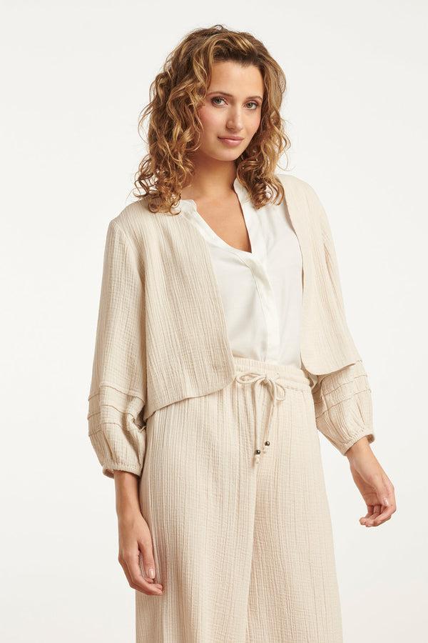 Smashed Lemon 25189 Katoenen Bolero Jas | White