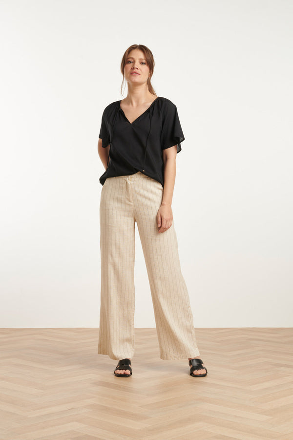 Smashed Lemon 25192 Viscose Top | Black