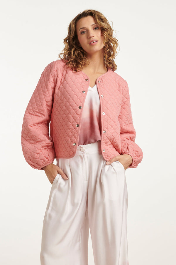 smashed lemon 25200 Gewatteerde Jas | Old Pink