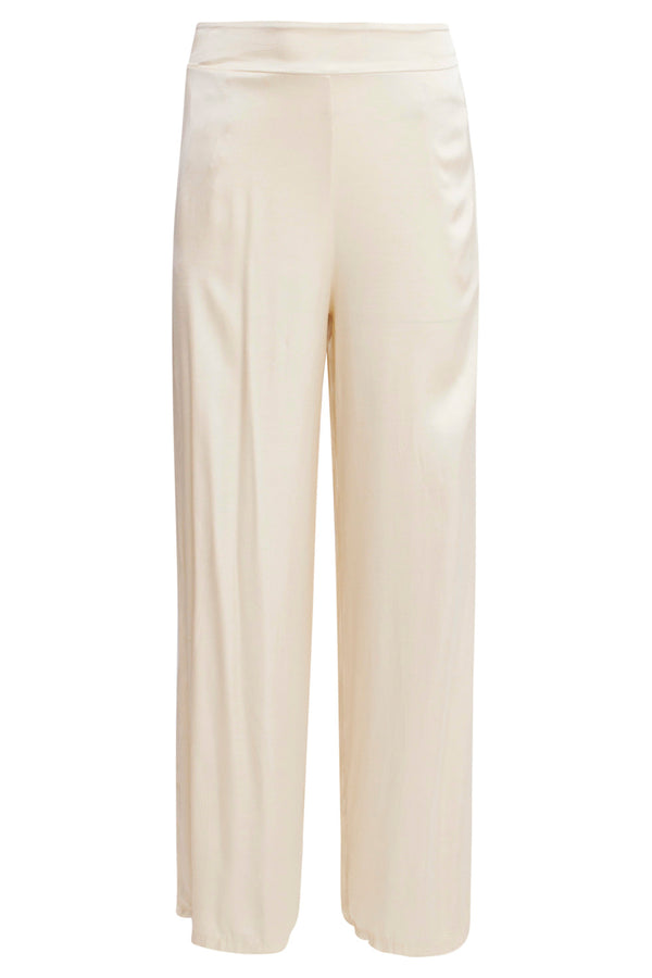 Smashed Lemon 25211 Wijd Satijnen Broek | Sand
