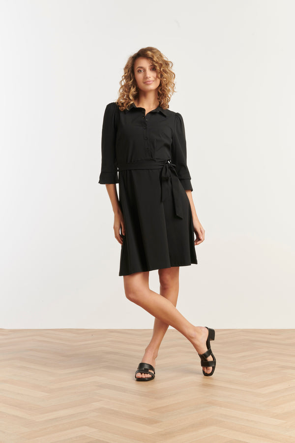 Smashed Lemon 25243 Travel Kwaliteit Jurk | Black