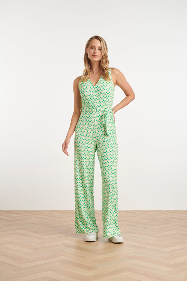 smashed lemon 25332 Jumpsuits | Green-White