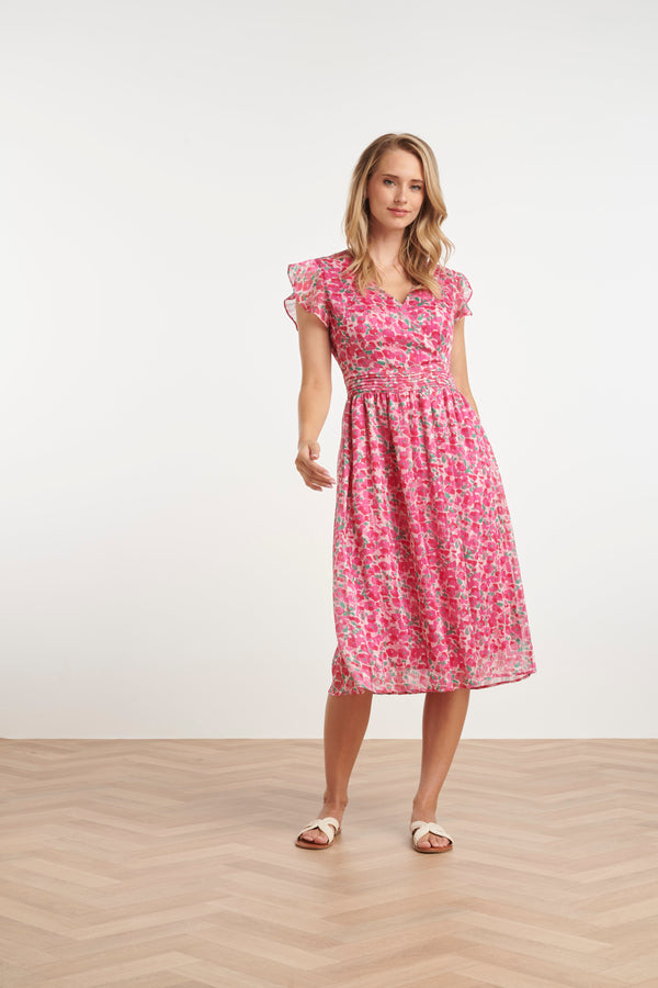 smashed lemon 25344 Jurken | Fuchsia-Multicolour