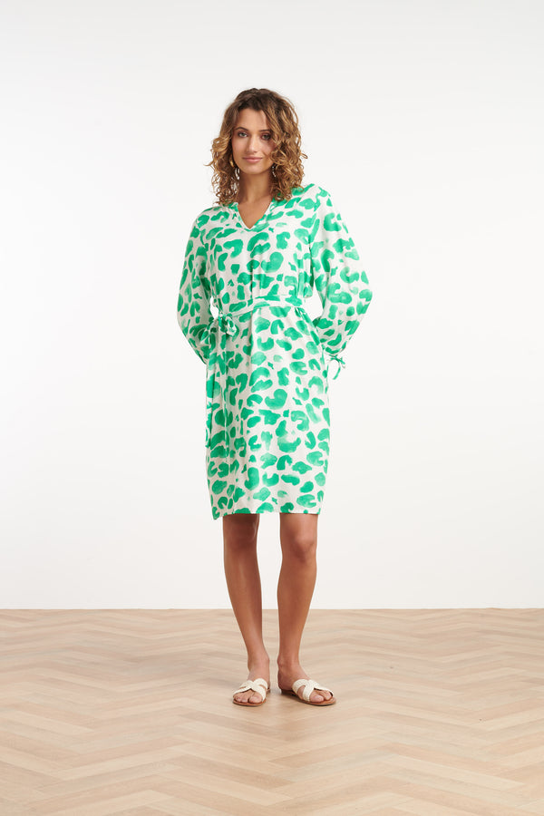 smashed lemon 25410 Jurken | White-Green