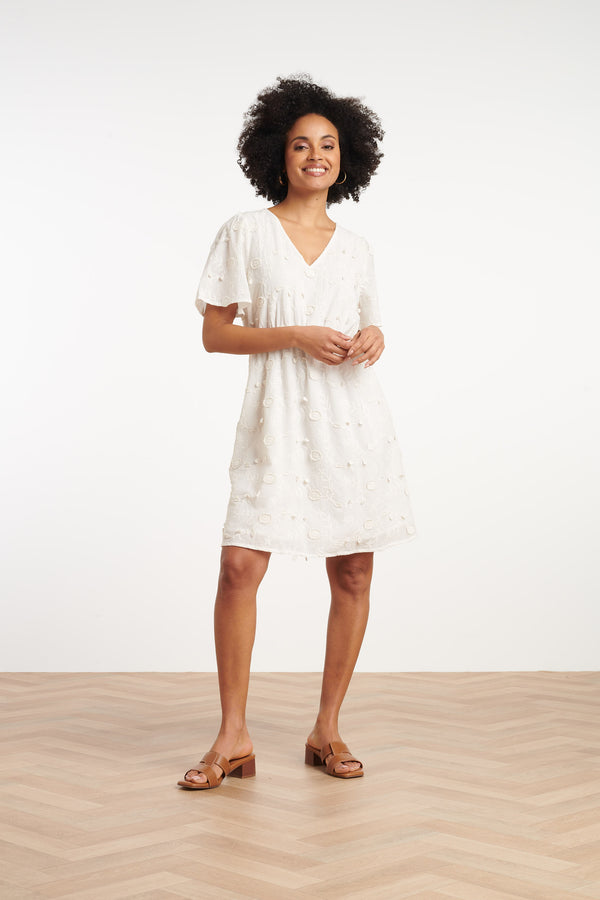 smashed lemon 35002 Jurken | White