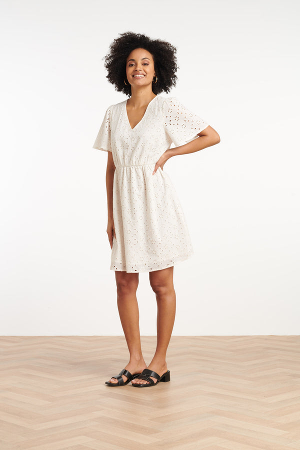 Smashed Lemon 35003 Jurken | White