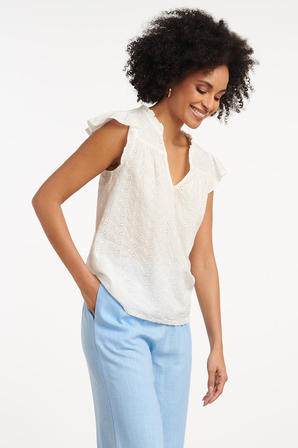 Smashed Lemon 35009 Tops | White