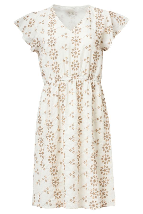 Smashed Lemon 35011 Jurken | Sand-Off White