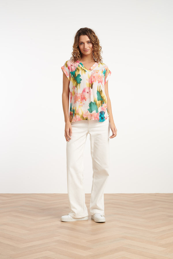 Smashed Lemon 35020 Tops | Off-White-Multicolour