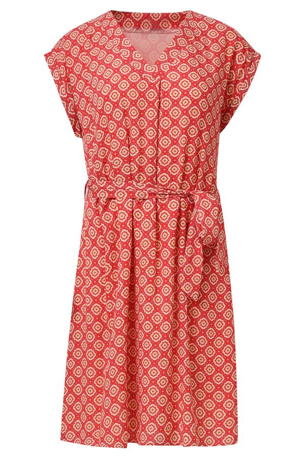 Smashed Lemon 35026 Jurken | Red-Multicolour