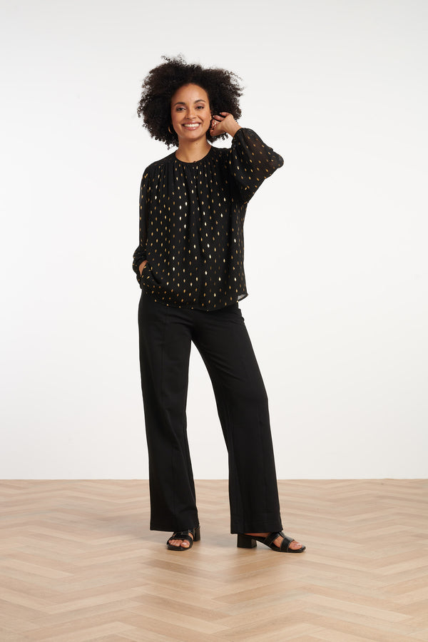 Smashed Lemon 35051 Tops | Black-Gold