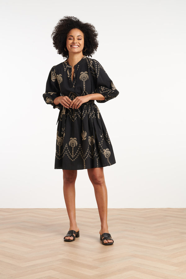 Smashed Lemon 35087 Jurken | Black-Sand