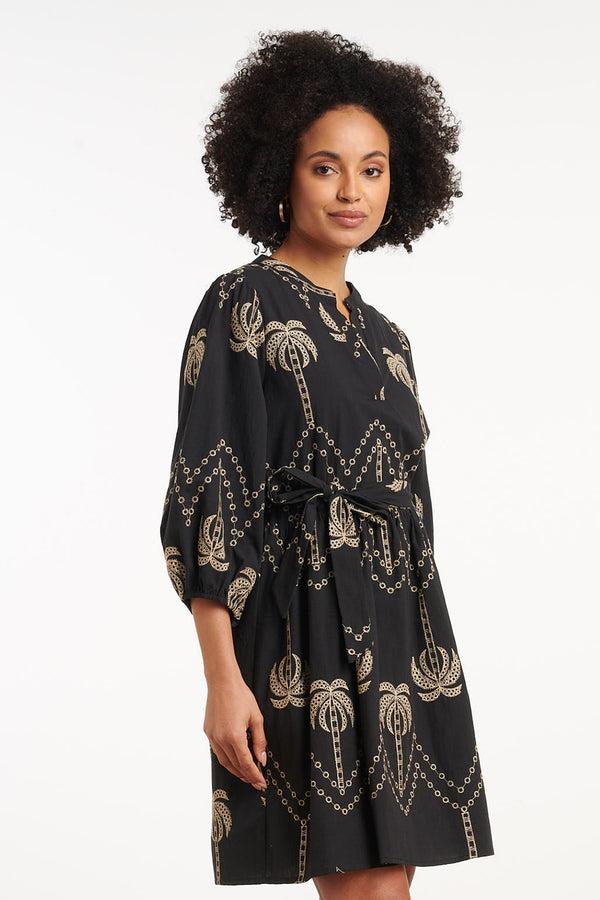 Smashed Lemon 35087 Jurken | Black-Sand