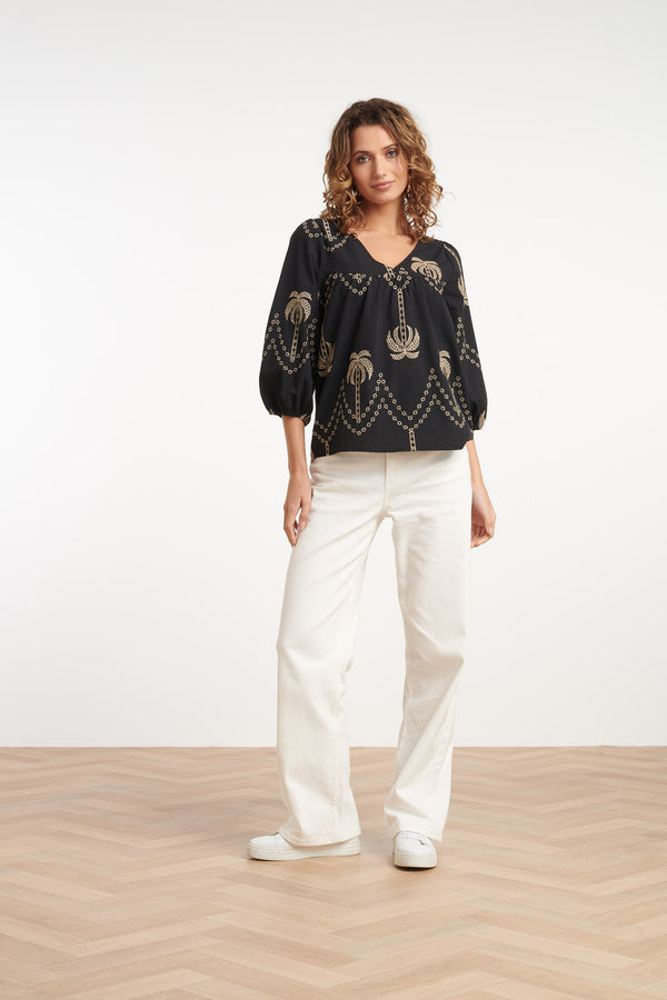 Smashed Lemon 35088 Tops | Black-Sand