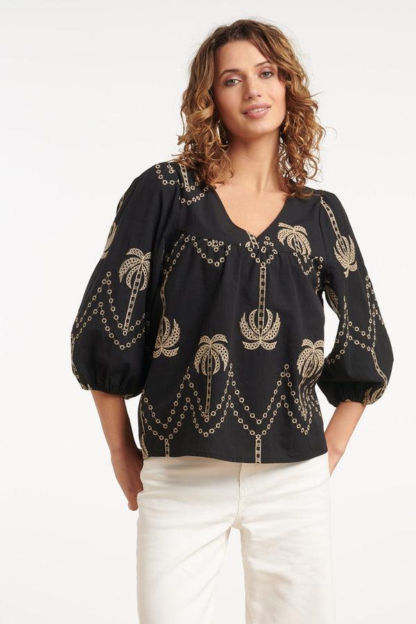 Smashed Lemon 35088 Tops | Black-Sand