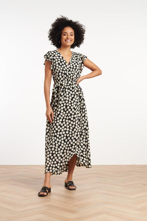 smashed lemon 35095 Jurken | Black-Off-White