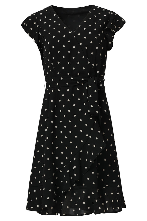 Smashed Lemon 35096 Jurken | Black-Off-White