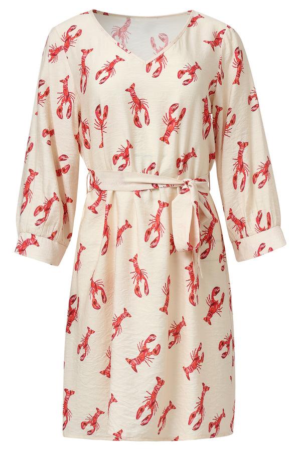 Smashed Lemon 35099 Jurken | Off White - Red