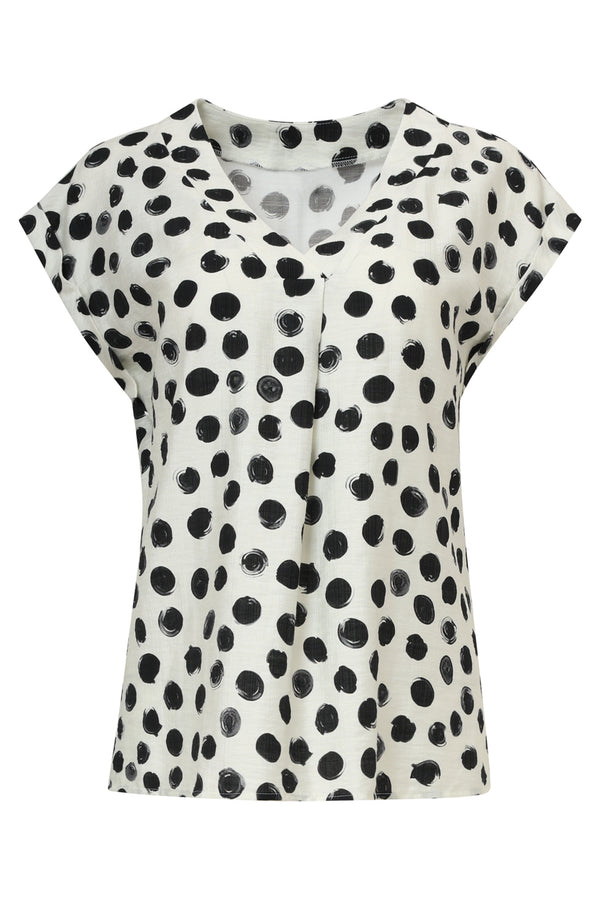 Smashed Lemon 35105 Tops | Offwhite-Black