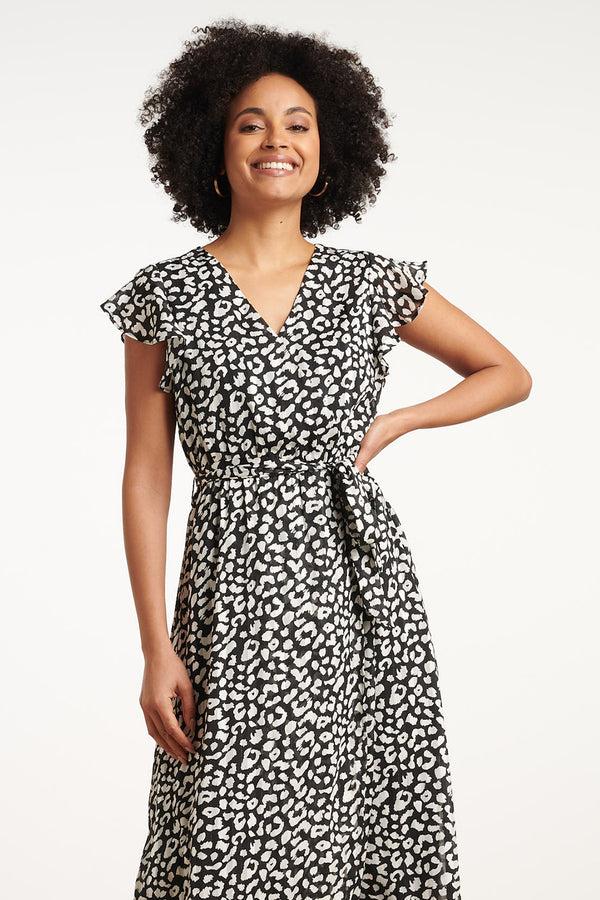 Smashed Lemon 35108 Jurken | Black-White