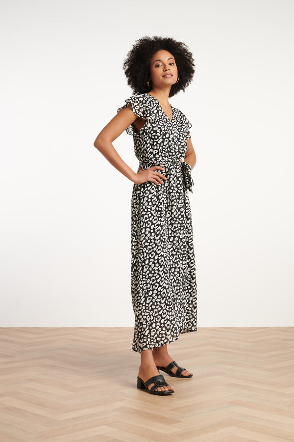 Smashed Lemon 35108 Jurken | Black-White