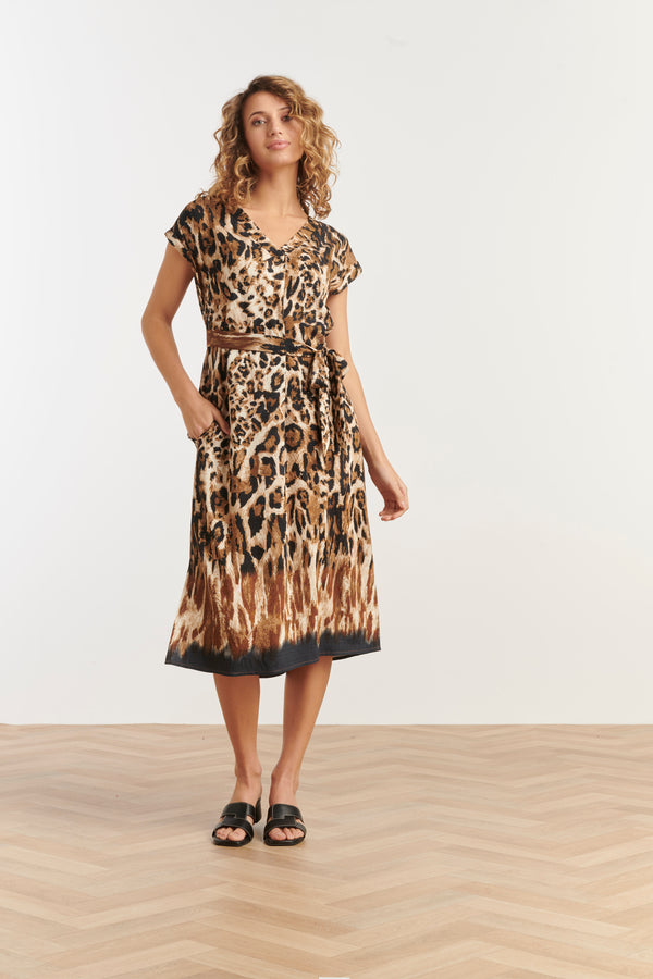 smashed lemon 35112 Jurken | Sand-Multicolour