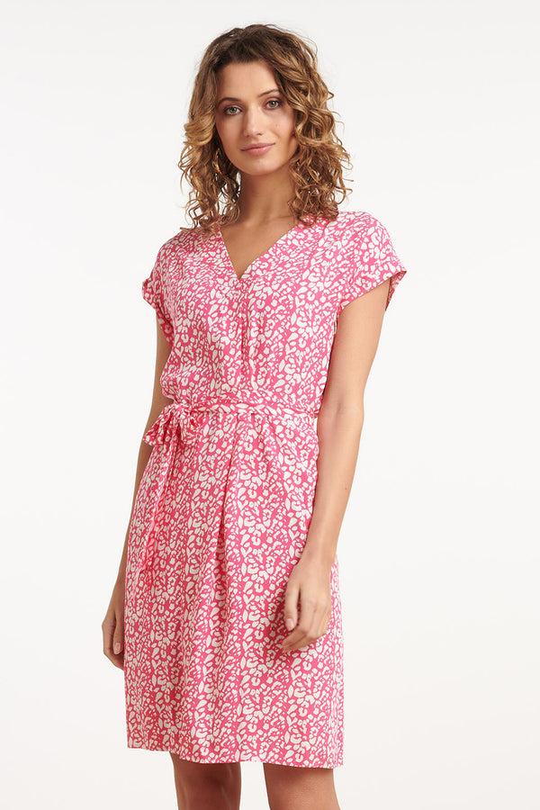 smashed lemon 35120 Jurken | Pink - Off White