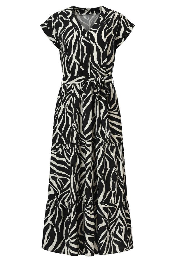 Smashed Lemon 35125 Jurken | Black-Off-White