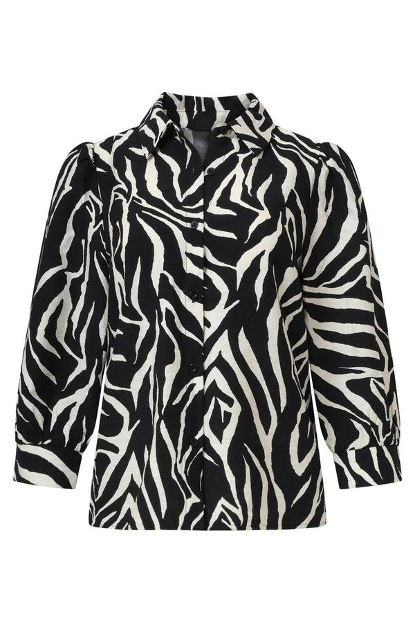 Smashed Lemon 35126 Tops | Black-Off-White