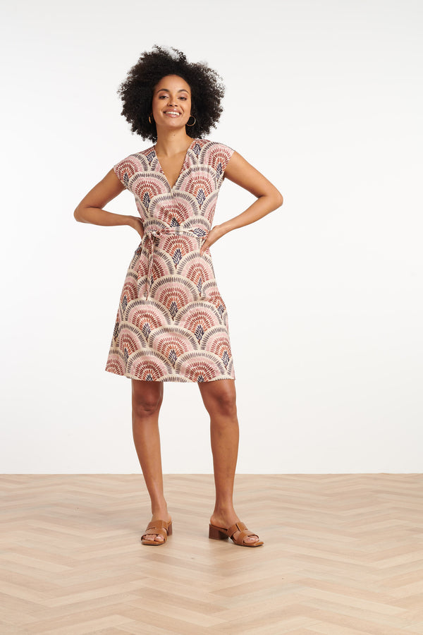 Smashed Lemon 35128 Jurken | Off-White-Multicolour