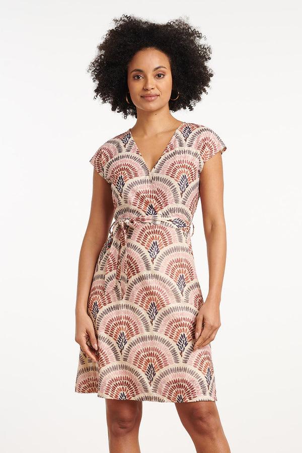 smashed lemon 35128 Jurken | Off-White-Multicolour