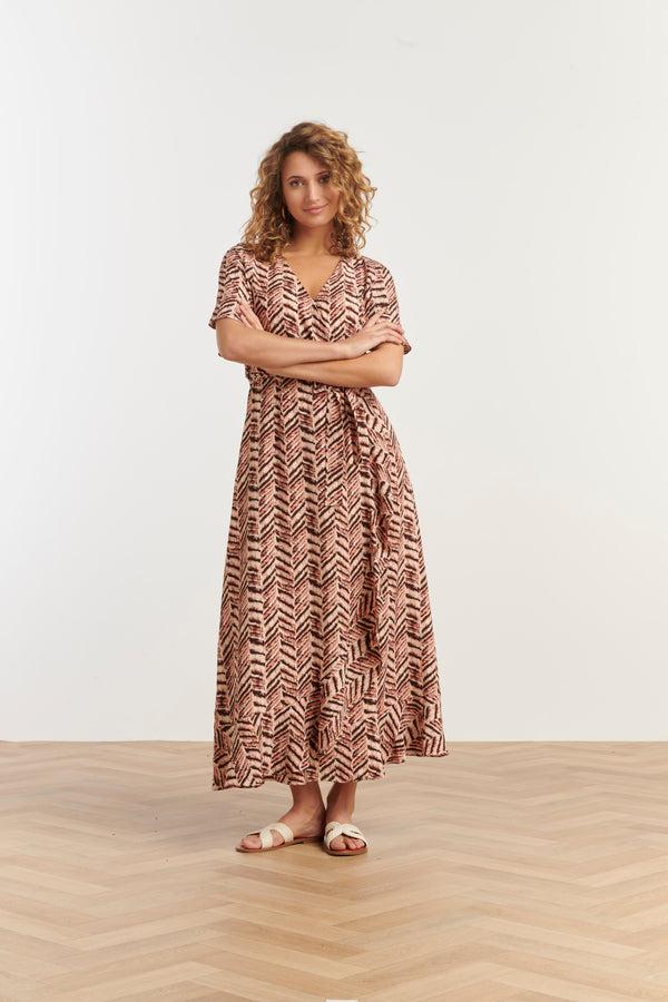 Smashed Lemon 35142 Jurken | Black-Pink