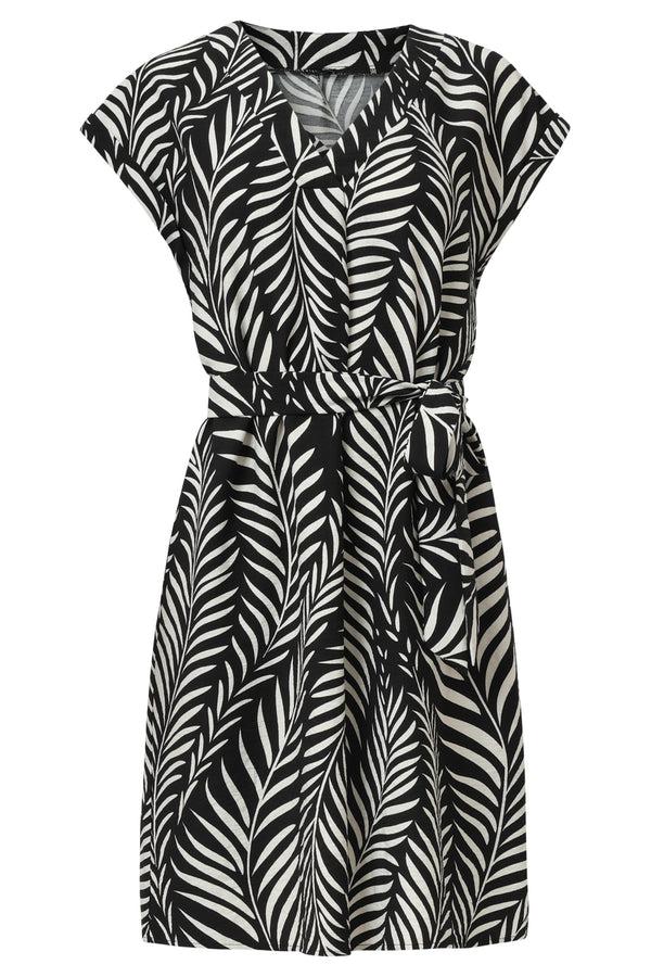 Smashed Lemon 35147 Jurken | Black-Off-White